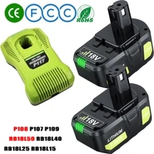 FOR RYOBI ONE+ 18V LITHIUM 4.0AH 3.0AH PBP002 PBP003 BATTERY OR CHARGER SET NEW