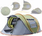 Camping Tent - 4-Person Easy Pop Up Tent with 2 Doors - UPF50+ Waterproof 