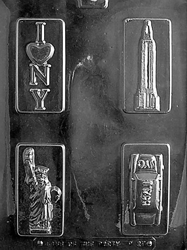 Ny Theme Box Set Business Cards Mold Chocolate Taxi Statue Of Liberty Empire Ebay