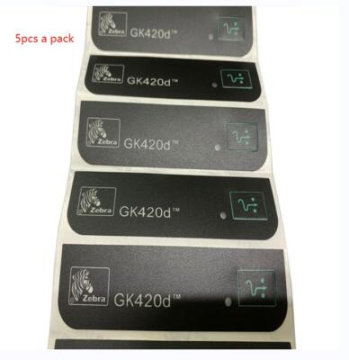5PCS a pack  front label over feed button For Zebra GK420D