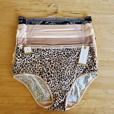 5 PK Adrienne Vittadini AV5786 LEO Womens Brief Underwear Panties L,1X,2X