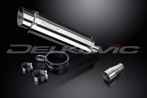 Kymco Downtown 300i 2011-2016 Slip On 14" Round Stainless Exhaust Muffler Kit - Picture 5 of 5