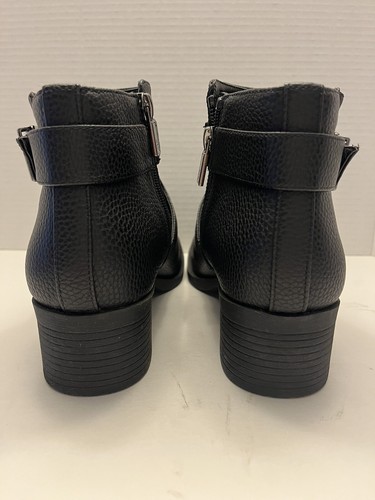 NUOVI stivaletti da donna Kenneth Cole Reaction stivaletti con fibbia nera taglia 9 - Foto 5 di 8