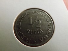 * India Portuguese 1/2 Rupia 1947 * (111)(Alb.5)