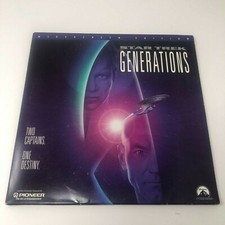 Star Trek Generations Laserdisc Laser Disc LD 1995 Wide Screen Edition