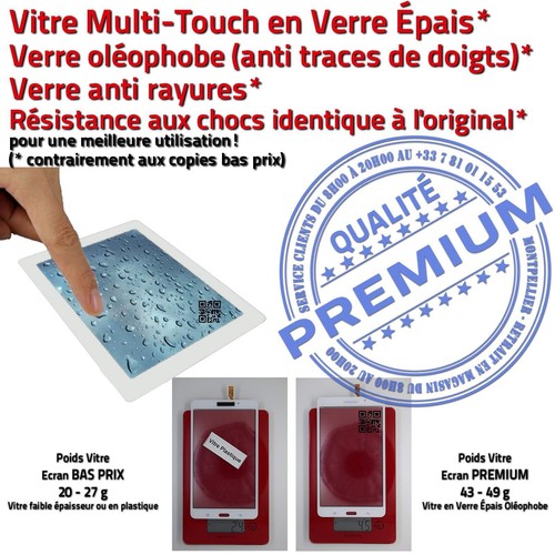 Vitre Tactile SM-T231NZWAXEF TAB 4 Adhésif Prémonté Samsung Ecran Blanc - Photo 3/5
