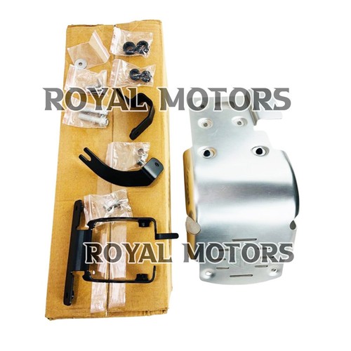 Genuine Royal Enfield "SUMP GUARD, SILVER" For Classic 350/500 & Bullet 350/500 - Picture 14 of 18