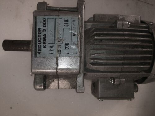 REDUCTOR KEMA 2.000 37 RPM 220v  AC GEARMOTOR X13693 - Afbeelding 1 van 5