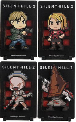 Figgyz Silent Hill 2 James Sunderland, Maria, Nurse, Pyramid Head Magnet Figur