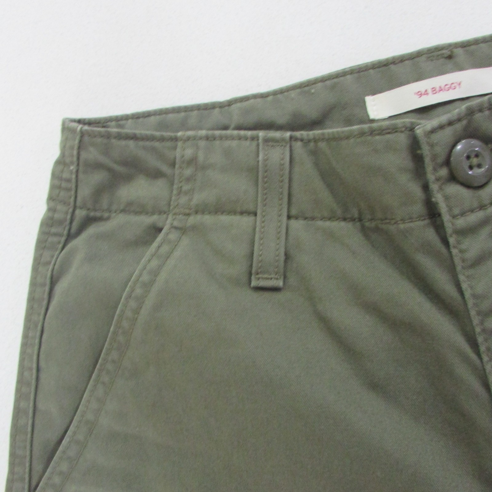 Levis 94' Baggy Pants Womens Size W24 L30 Green Relaxed Straight thumbnail 6