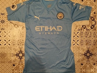 Maillot Football Manchester City Kevin De Bruyne #17 Puma Home 2019/20 Bleu... - Photo 1/4