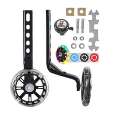 Training Wheels for BikeCompatible for Bikes of 12/14/16/18/20 InchFlash Mute...