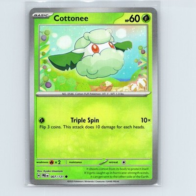 Pokemon SV: Prismatic Evolutions Cottonee (Poke Ball Pattern) #007/131