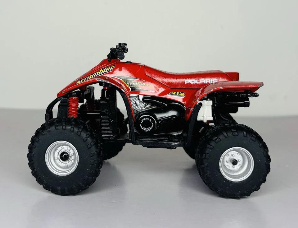 ERTL OUTDOOR SPORTSMAN 1:18 DIECAST POLARIS SCRAMBLER RED ATV 4 Wheeler - Image 3 of 4