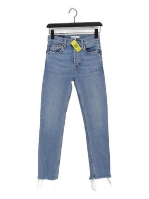 Re/Done Damen Jeans W 24 in blau Baumwolle mit Polyester, Elasthan Skinny
