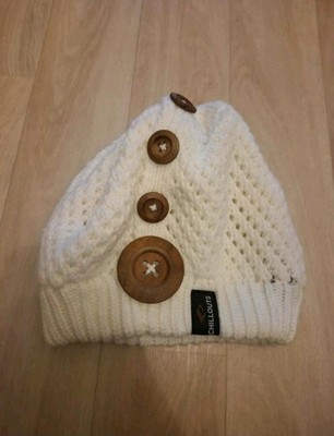 Chillouts Nelly Strickbaskemütze Damen weiß wie neu kaum getragen