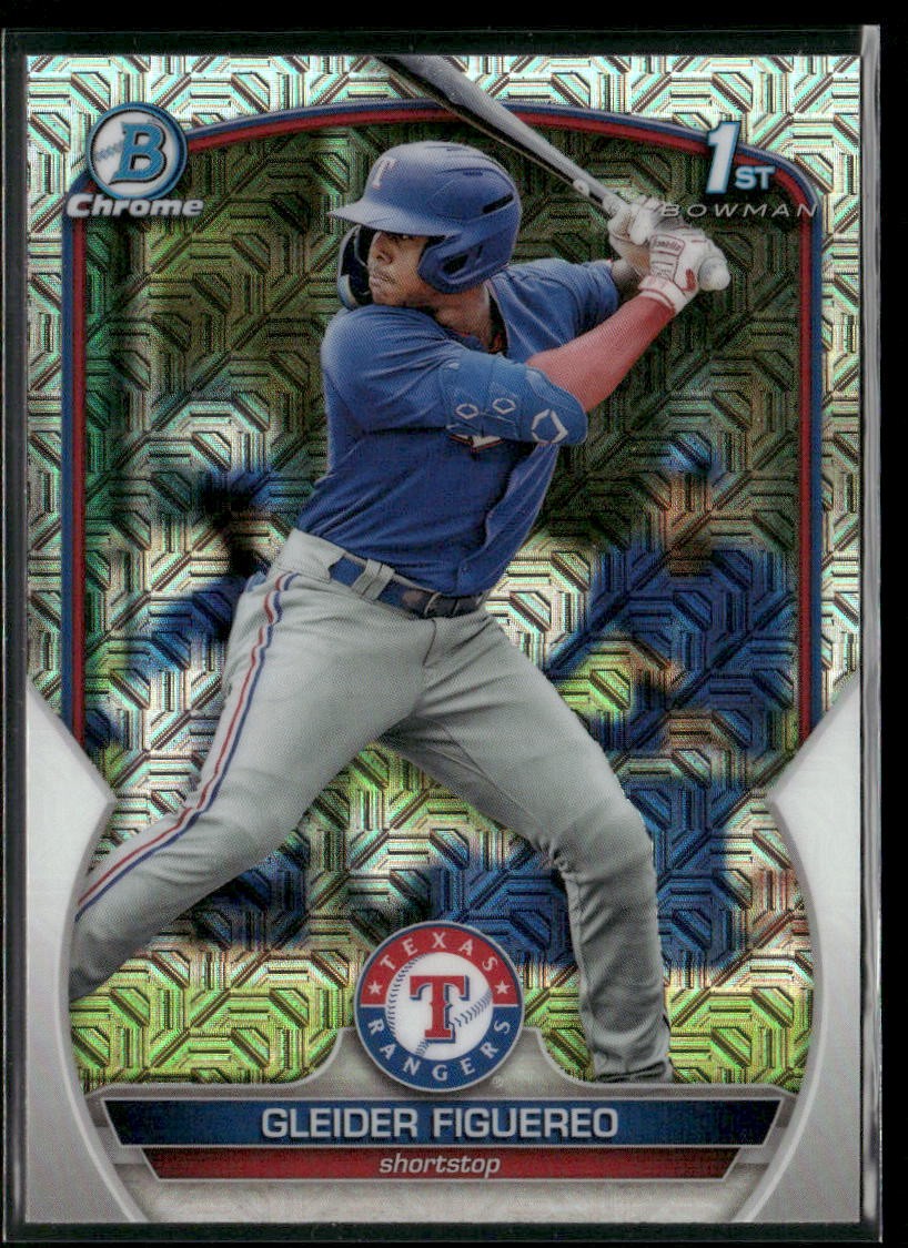 2023 Bowman #BCP-59 Gleider Figuereo Chrome Prospects Mojo Refractors