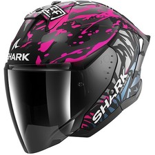 CASCO HELMET MOTO SHARK SKWAL JET CUP REPLICA REDDING BLACK PINK BLU MATT TG S
