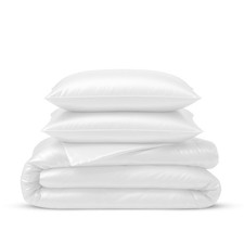 Linenwalas Duvet Cover Set King Size - Viscose Derived from King, White