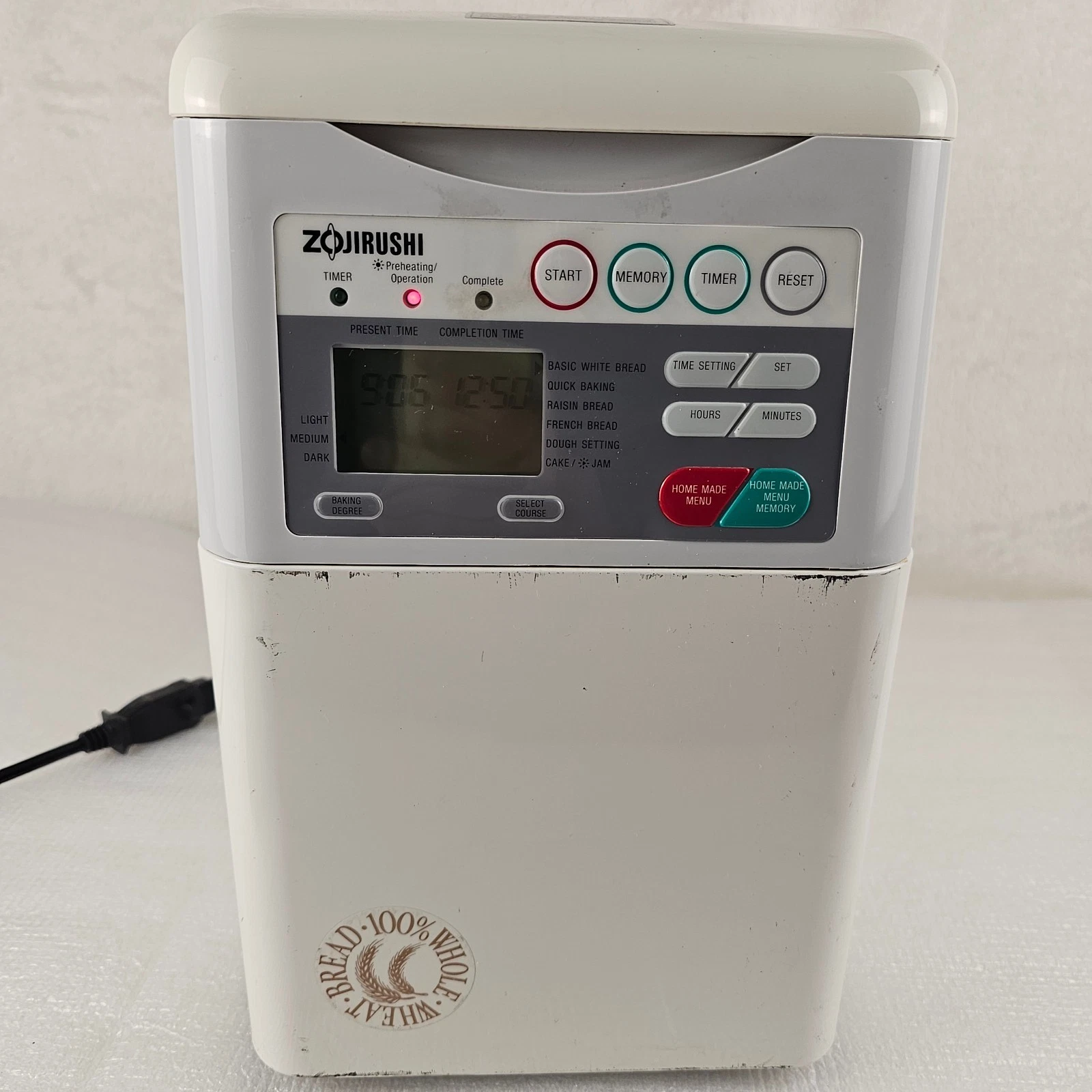 Zojirushi BBCC-S15 Automatic Bread Maker Machine White (Tested)
Opens in a new window or tab