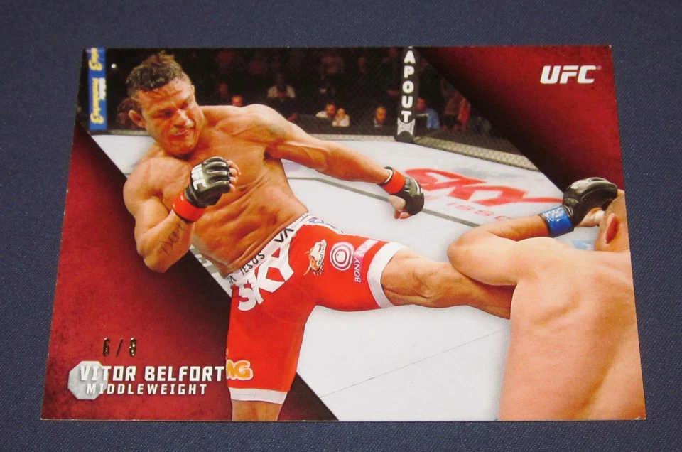 2015 Vitor Belfort Topps UFC Ruby #6/8 Red SSP vs Dan Henderson Phenom Pride - Image 2 of 3