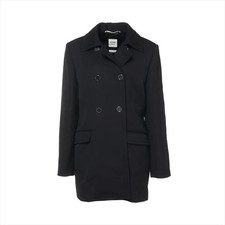 Herm s 25 years Wool coats 40 Ladies' Black 5H0280DB