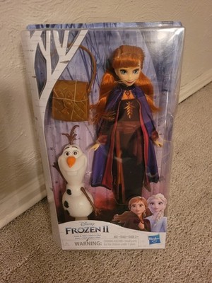 Hasbro Disney Frozen 2 Anna Doll With Olaf Figure Outfit Boots & 5 Accessories