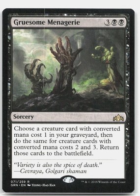 Gruesome Menagerie R 71 Regular Guilds of Ravnica MTG Card LP