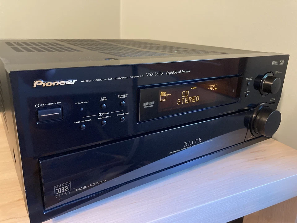 Pioneer Elite Receiver VSX-36TX - 5.1 Surround - 100 WPC - Tested & Working - Image 3 of 4