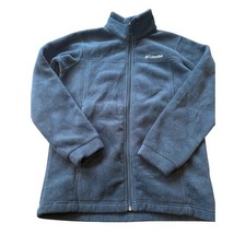 Columbia Kids Black Fleece Full Zip Jacket Size L 14/16 Outdoor Layering