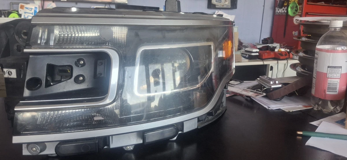 Faro Lateral Derecho (Pasajero) Halógeno Para Ford Flex 2013-2019 – Estilo OE Negro Y Cristal