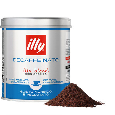 NEU Illy Decaffeinato Entkoffeinierter Gemahlener Kaffee 125g