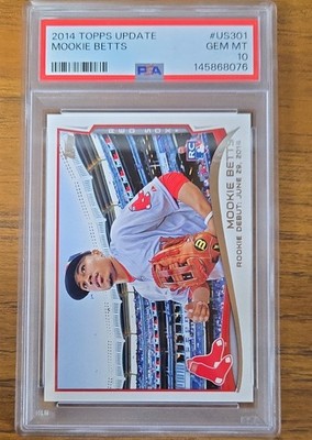 2014 Topps Update Series - Rookie Debut Mookie Betts #US-301 (RC) Dodgers!!