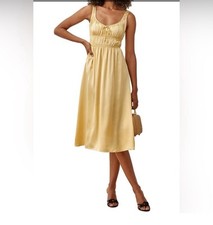 REFORMATION  Colleen Silk Midi Dress