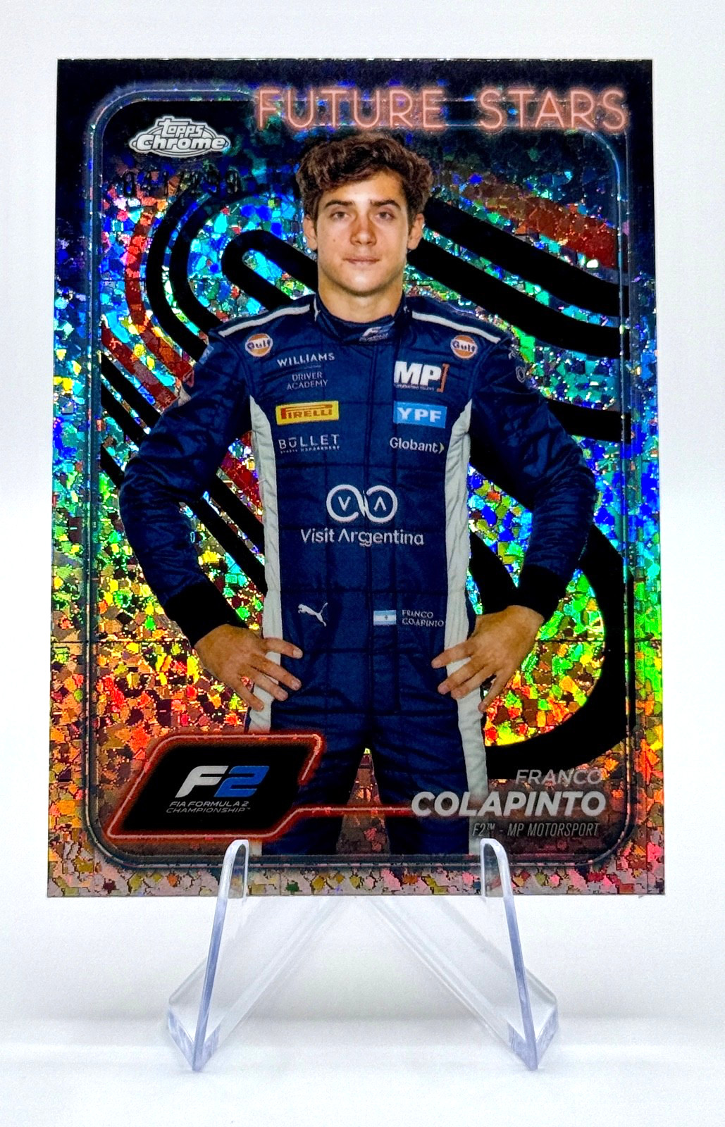 2024 Topps Chrome Formula 1 F1 Franco Colapinto #24 Mini Diamond /299