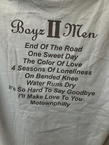 Boyz II Men Concert Tour T-Shirt Adult Size Small - Picture 3 of 7