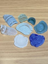 Rare Japanese Sea Glass Naturally Weathered Bottle Bottom and Mouth