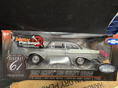 ダイキャスト1957 CHEVY 150 UTILITY SEDAN 超レア HWY 61 1/18 1957 Chevy 150 Utility Sedan Supercar Collectibles