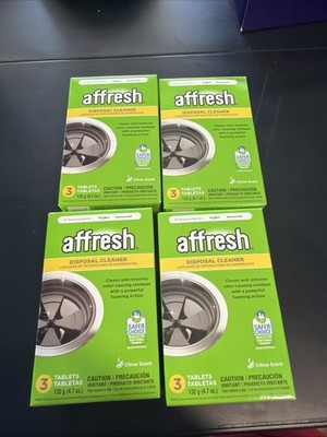 Affresh Lot Of  4 DISPOSAL CLEANER Boxes 3 Tablets each