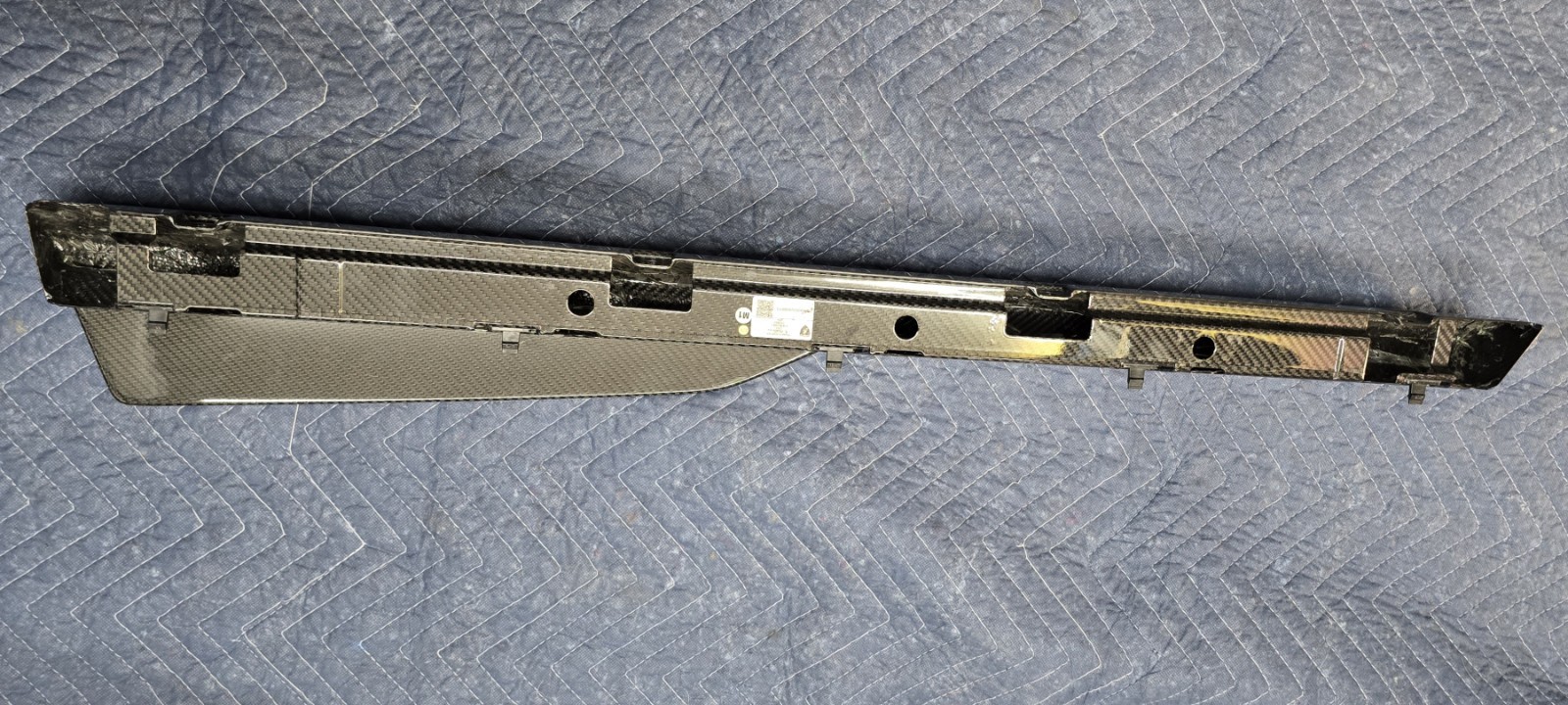 Lamborghini Revuelto Sill Rocker Trim Lower Rear 47B863098C Side Carbon Fiber 