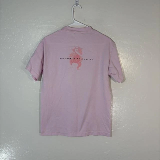 Camisa vintage Stevie Nicks para mujer rosa mediana Trouble in Shangri-La Rock Foto 4 de 4