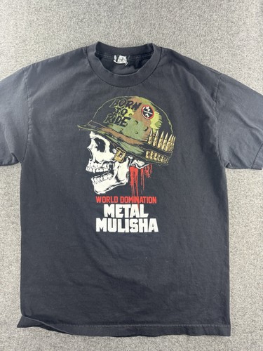 Metal Mulisha Worldwide Domination T-Shirt L schwarz Skull Helm Motocross