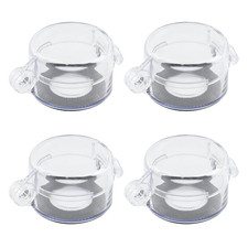 4-Pack Protective Cover round Push Button Switch Protector Clear for 22Mm Diamet