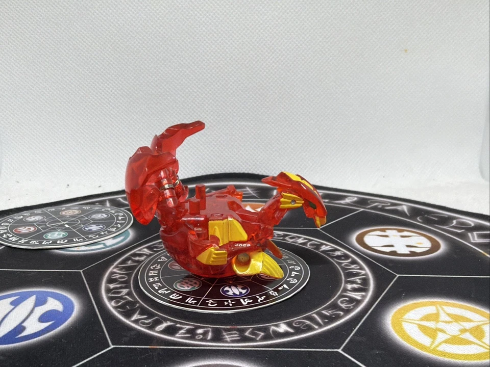 Bakugan Battle Brawlers Pyrus Translucent Rubanoid MG Japan Import Rare - Image 2 of 4