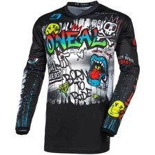 O'Neal Racing Element Rancid Motocross Jersey | Black/White/Multi |