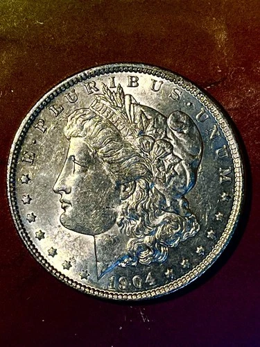 1904 O Morgan Dollar Ch Bu Frosty White CLEARANCE START$.99