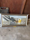 Vintage 1970s OLYMPIA ice cold beer Oly lighted Sign Replacement Front Face Only