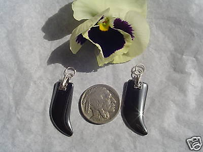 25 x 10mm Hämatit gepuffte Kralle Anhänger Charm Handwerk Schmuckherstellung/2 Stck. - Bild 1 von 1