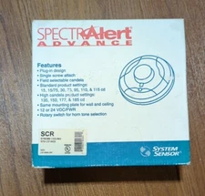 System Sensor SCR Ceiling Strobe - Red