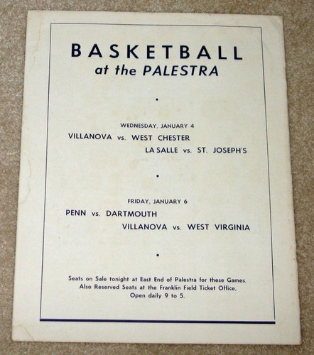 1955 Palestra Illustraded Dec.20th, Program V.Good Condition - Picture 4 of 4
